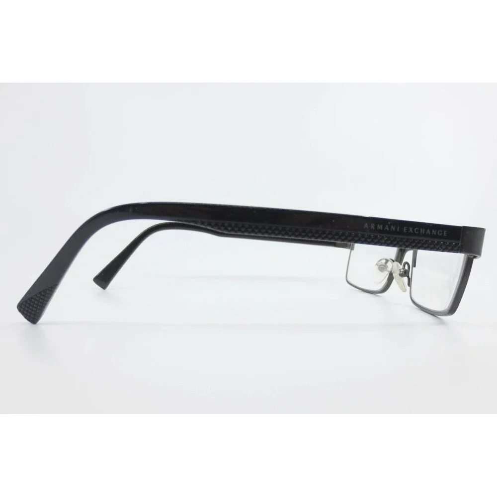 Armani Exchange AX 1009 6037 Matte Gunmetal Black Rectangular Eyeglass Frames